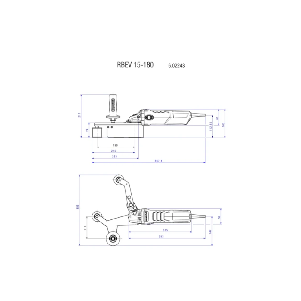 RBE 15-180 Set Metabo 602243500