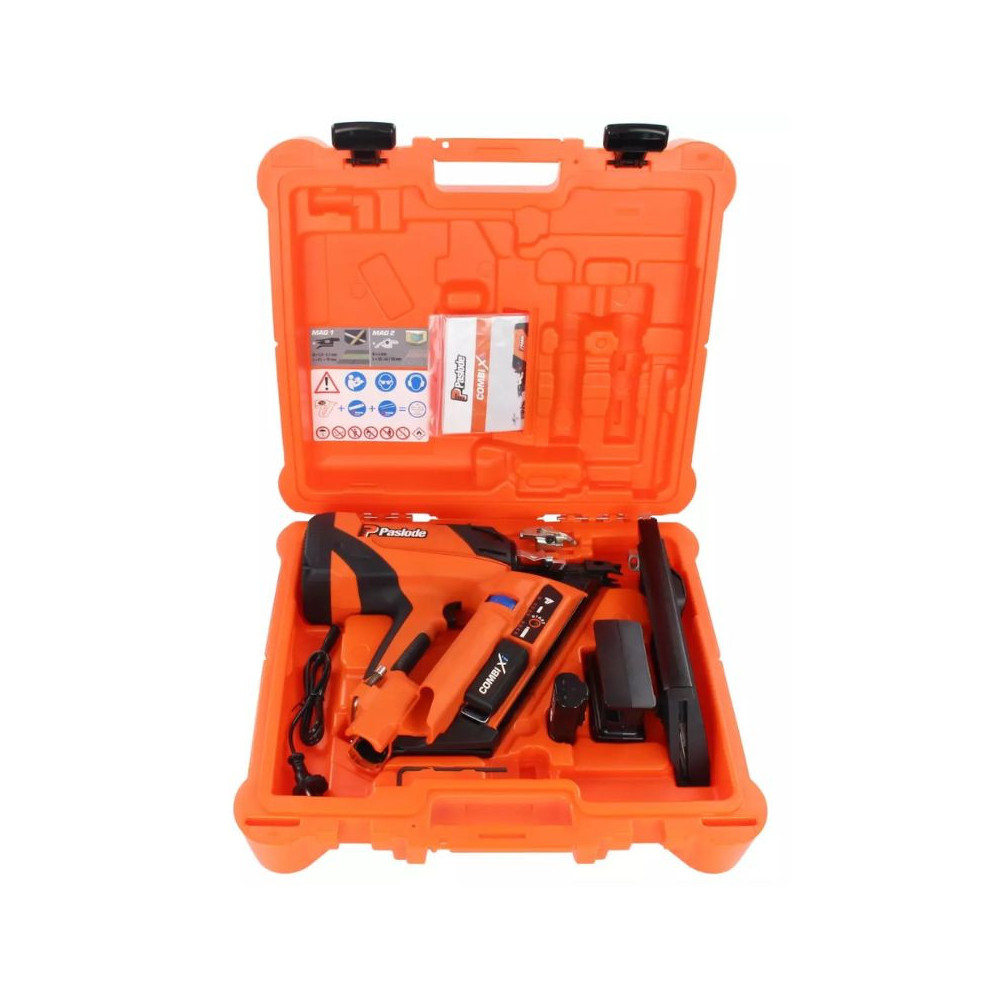 Cloueur à gaz Paslode COMBI Xi Spit 14005 - batterie 2,1 Ah + chargeur + coffret