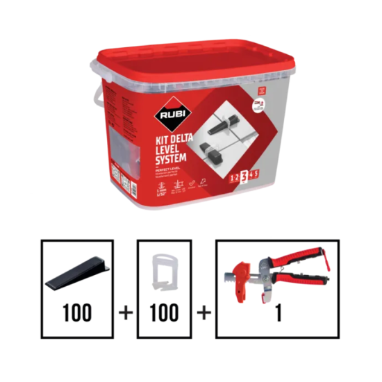Kit Delta Level System - brides 1 mm V4 Rubi 3956