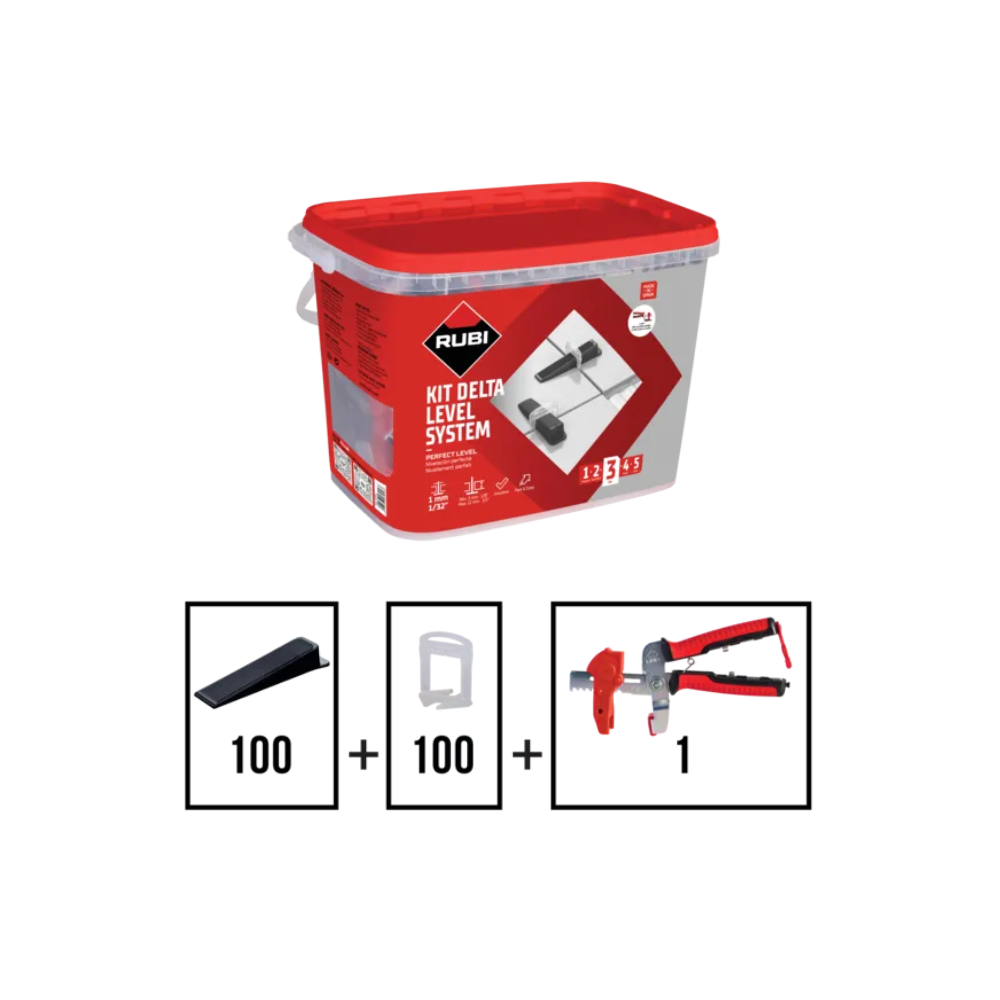 Kit Delta Level System - brides 1 mm V4 Rubi 3956
