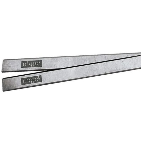 Jeu de 2 fers de rabot Scheppach 3902202701 - 210 x 22 x 1,8 mm - acier