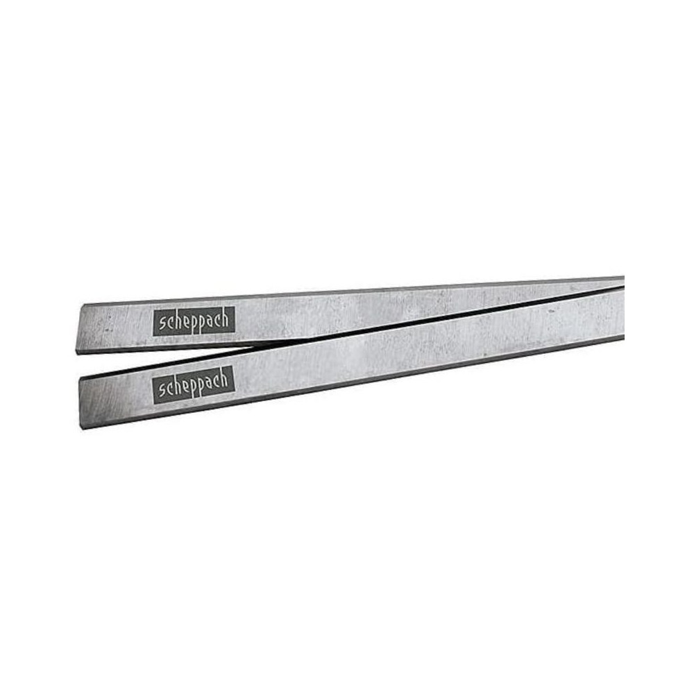 Jeu de 2 fers de rabot Scheppach 3902202701 - 210 x 22 x 1,8 mm - acier