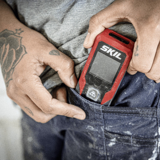 Télémètre laser Skil MT1E1929AA - portée 30 m - précision ± 3 mm - 2 piles AAA