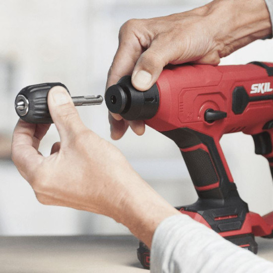 Perforateur SDS-Plus sans fil Skil RH1E3810GB - 20V - 1 J - 1 batterie 2,0 Ah + chargeur - coffret