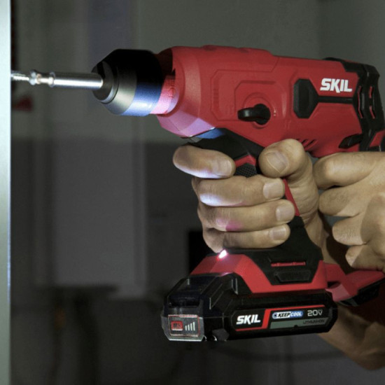 Perforateur SDS-Plus sans fil Skil RH1E3810GB - 20V - 1 J - 1 batterie 2,0 Ah + chargeur - coffret