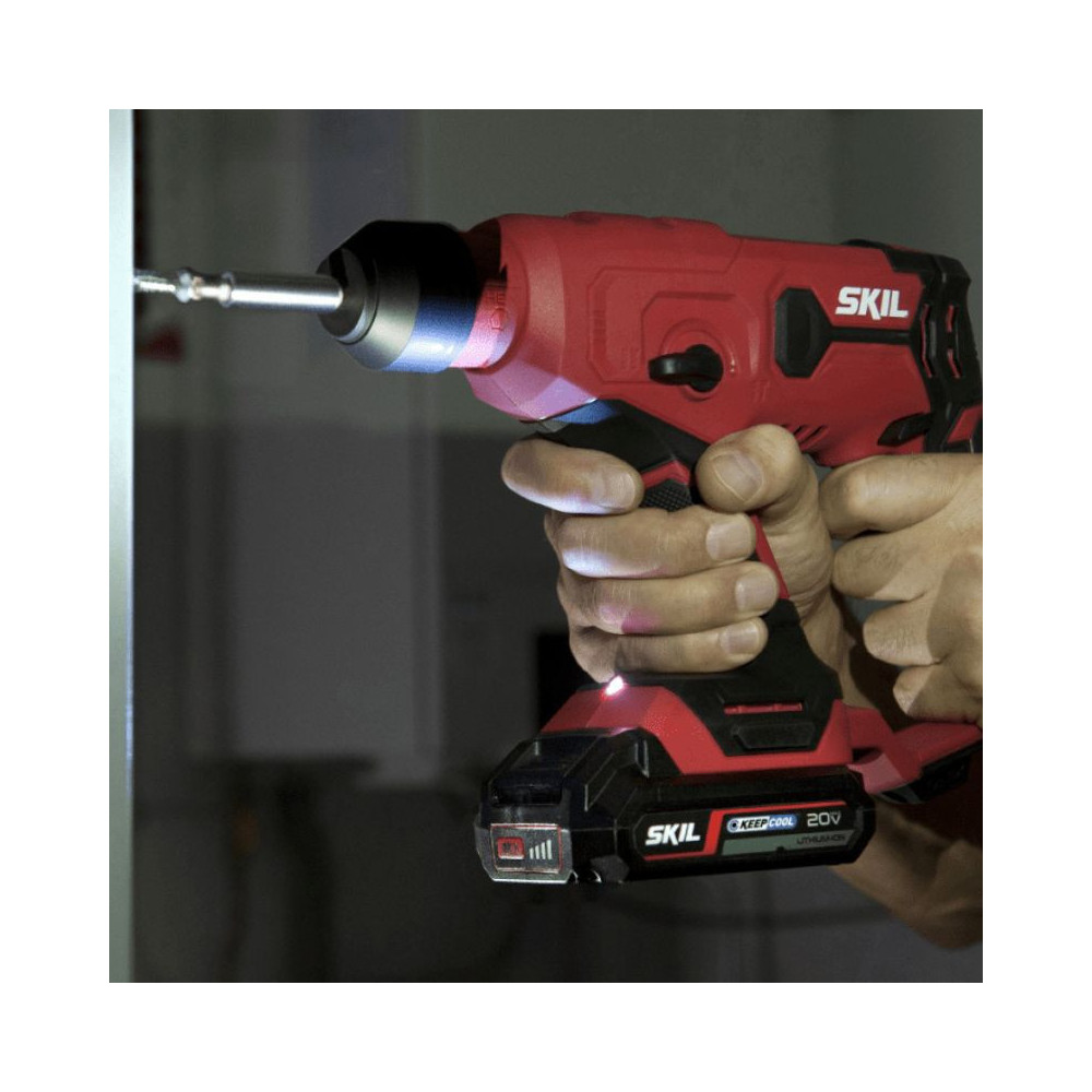 Perforateur SDS-Plus sans fil Skil RH1E3810GB - 20V - 1 J - 1 batterie 2,0 Ah + chargeur - coffret