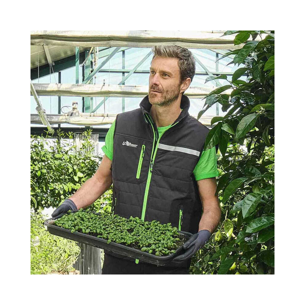 Gilet de travail matelassé Wall U Power FU278RL - Asphalt Grey Green - EN ISO 13688