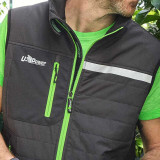 Gilet de travail matelassé Wall U Power FU278RL - Asphalt Grey Green - EN ISO 13688