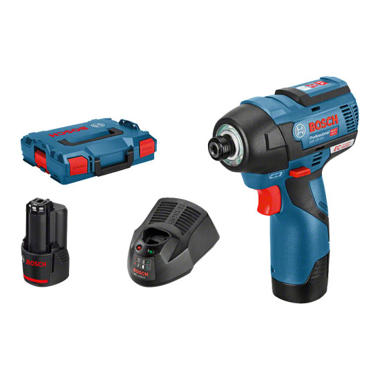 Visseuse à chocs sans fil Bosch GDR 12V-110 06019E0005 - 12V - 110 Nm - brushless - 2 batteries 3,0 Ah + chargeur - L-BOXX