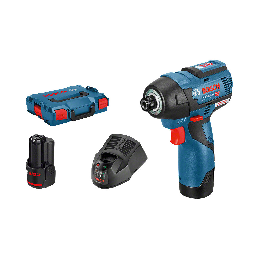 Visseuse à chocs sans fil Bosch GDR 12V-110 06019E0005 - 12V - 110 Nm - brushless - 2 batteries 3,0 Ah + chargeur - L-BOXX