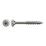 Vis inox SPAX 5 x 60 mm - filetage partiel - tête fraisée - T-STAR plus T20 - 4CUT - inox A2 - boîte de 90