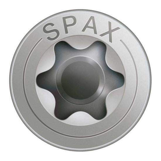 Vis inox SPAX 4 x 40 mm - filetage partiel - tête fraisée - T-STAR plus T20 - 4CUT - inox A2 - boîte de 180