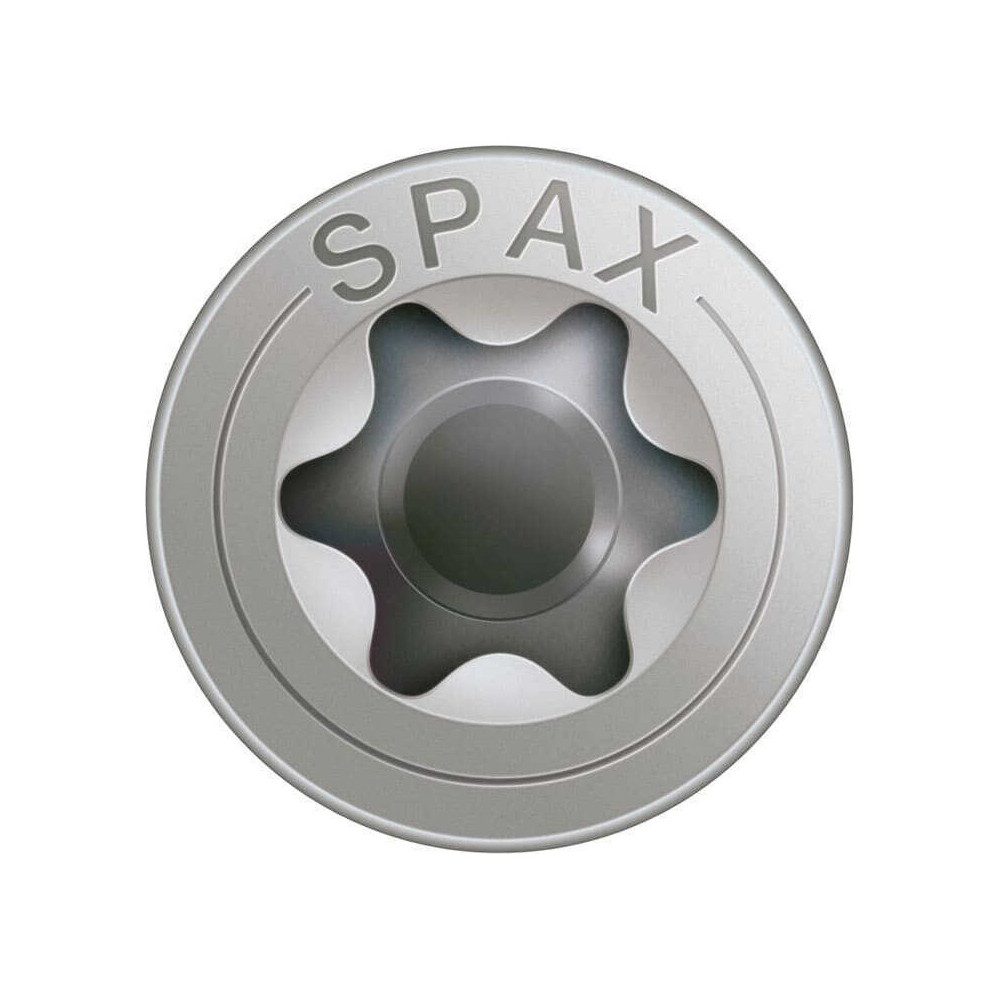 Vis inox SPAX 4 x 40 mm - filetage partiel - tête fraisée - T-STAR plus T20 - 4CUT - inox A2 - boîte de 180