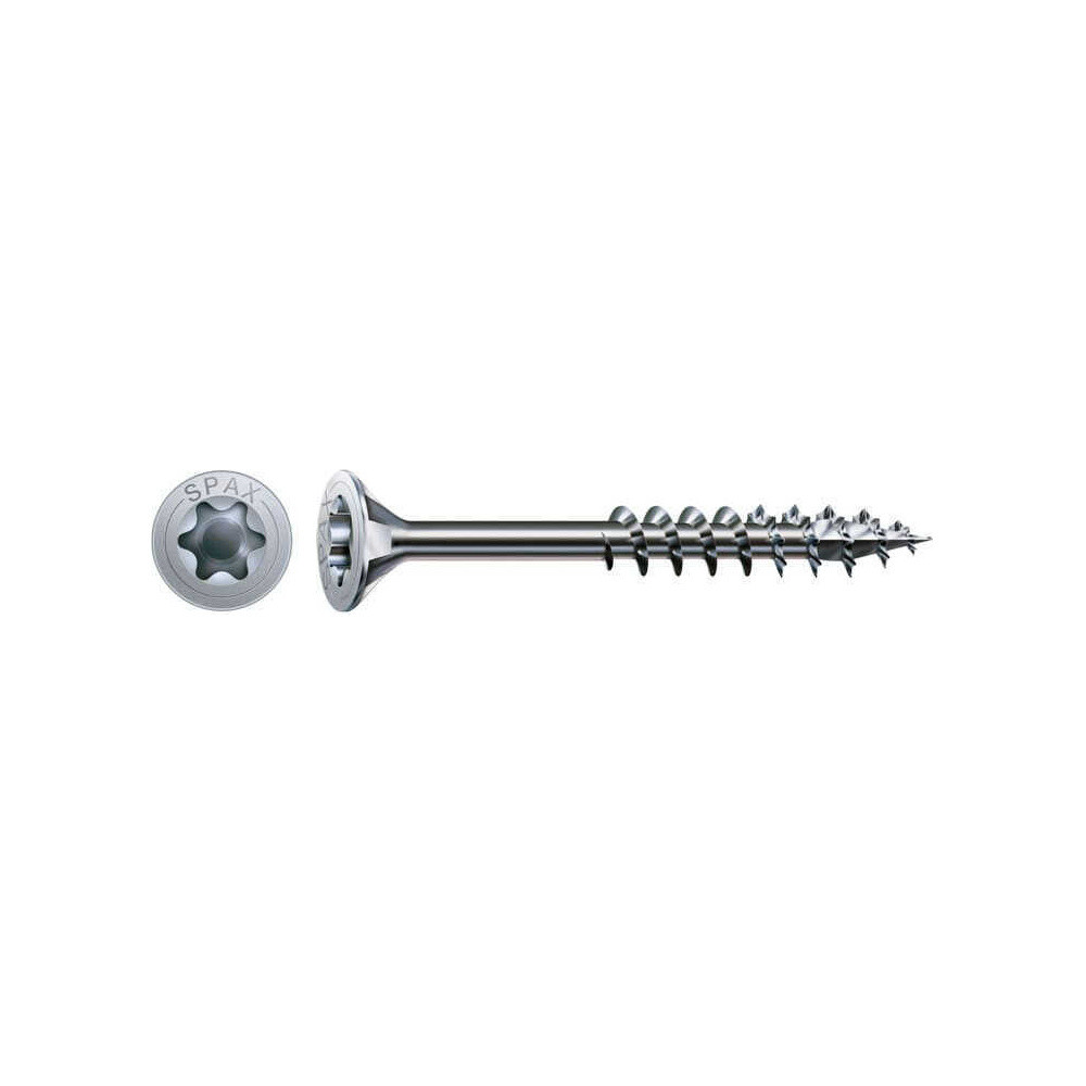 Vis universelle SPAX 3,5 x 30 mm - filetage partiel - tête fraisée - T-STAR plus T20 - 4CUT - WIROX - boîte de 360