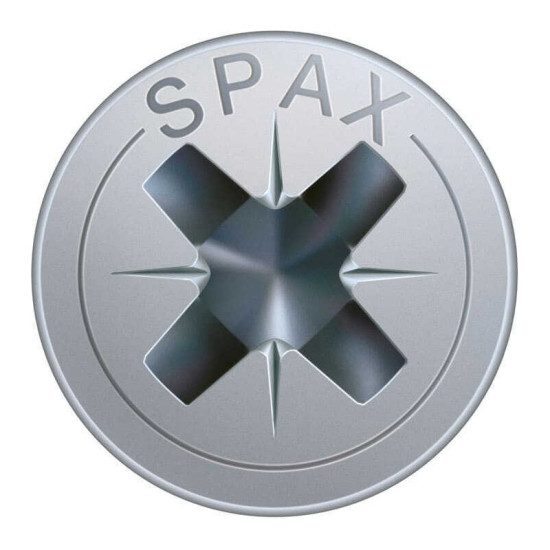 Vis universelle SPAX 4 x 30 mm - filetage total - tête fraisée - cruciforme Z2 - 4CUT - WIROX - boîte de 180