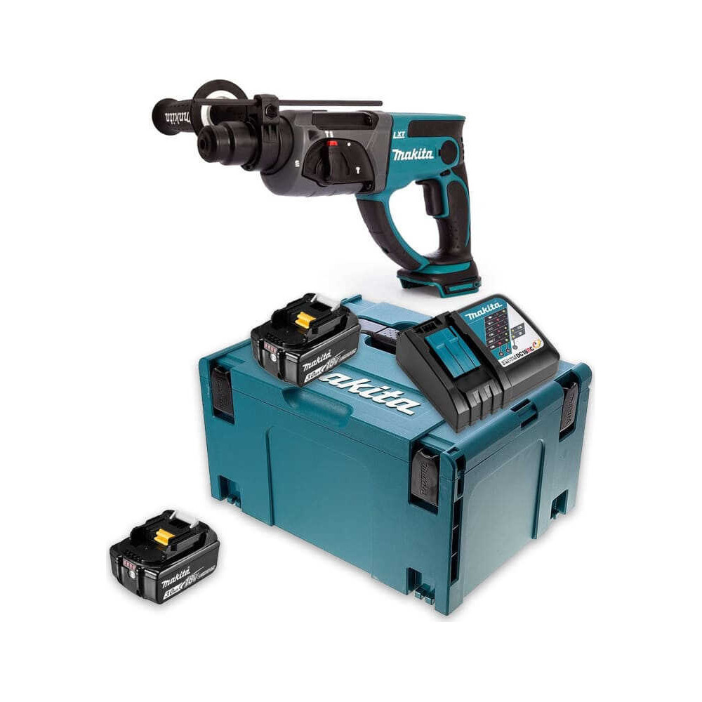 Perforateur SDS-plus sans fil Makita DHR202RFJ - 18V LXT - 1,9 J - 2 batteries 3,0 Ah + chargeur - MAKPAC