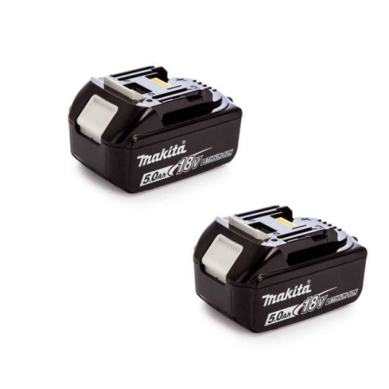 Pack 2 batteries 18V 5,0 Ah Makita 197288-2