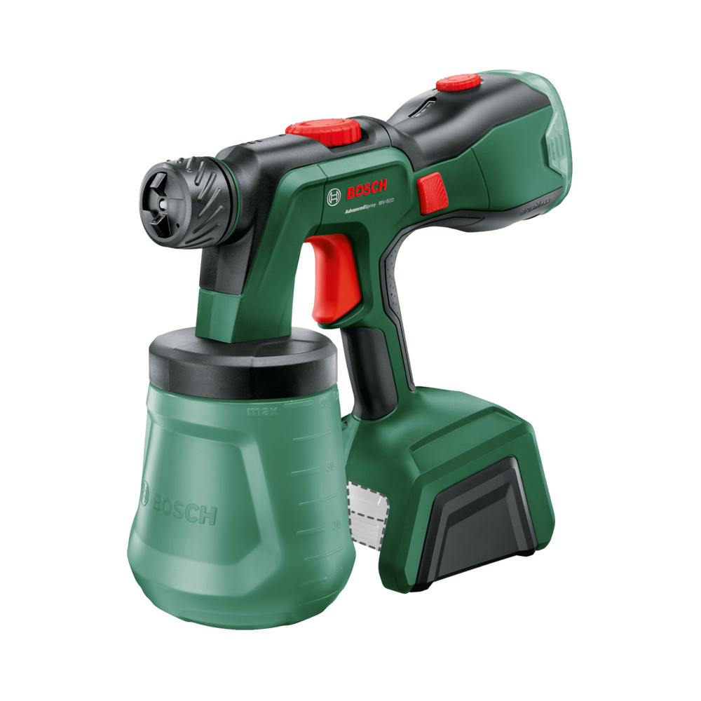 Pistolet à peinture sans fil Bosch AdvancedSpray 18V-500 0603208200 - 18 V - 500 ml/min - HVLP - sans batterie