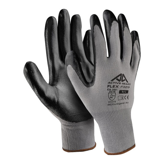 Gant de protection Active Flex Active Gear F3220 - polyester enduit nitrile - EN 388
