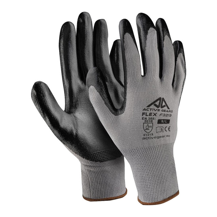 Gant de protection Active Flex Active Gear F3220 - polyester enduit nitrile - EN 388