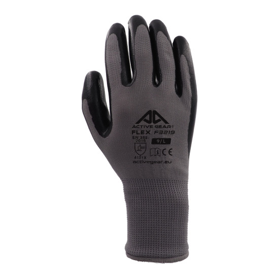 Gant de protection Active Flex Active Gear F3220 - polyester enduit nitrile - EN 388