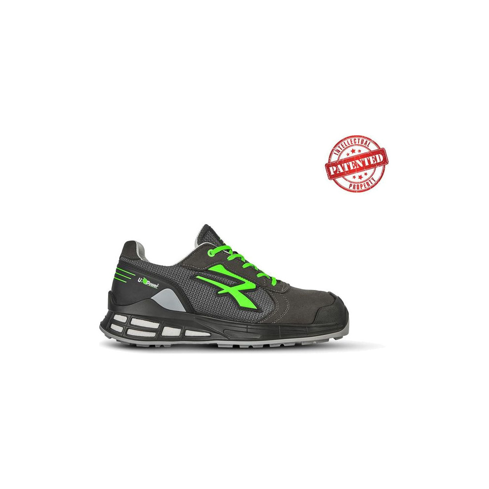 Chaussure de sécurité basse U Power Egon RN20016 - S1PS FO SR ESD - embout aluminium - doublure cuir