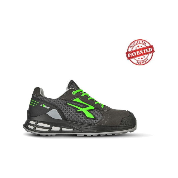 Chaussure de sécurité basse U Power Egon RN20016 - S1PS FO SR ESD - embout aluminium - doublure cuir