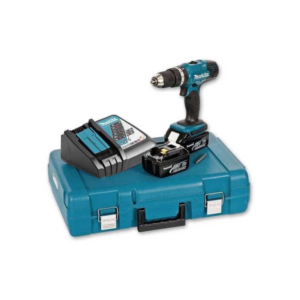 Perceuse à percussion Makita DHP453RFE 2x3,0 Ah