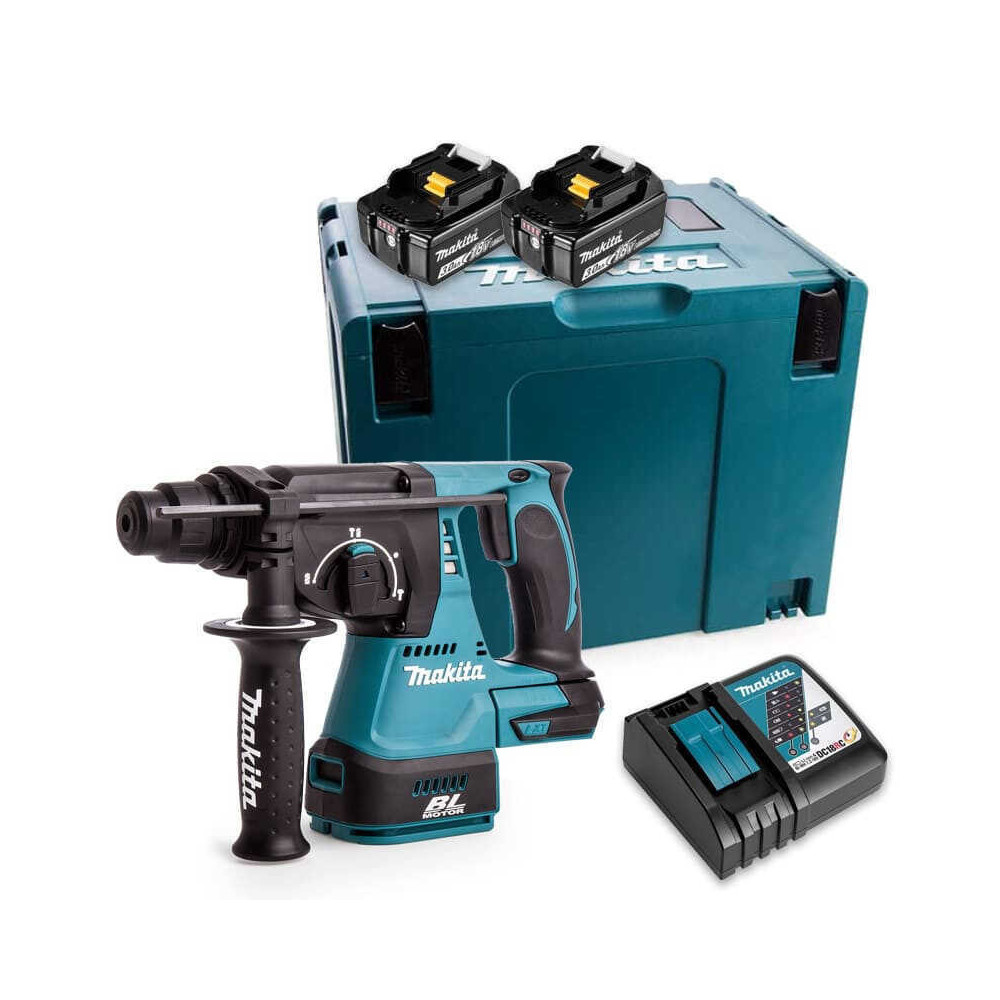 Perforateur burineur Makita DHR242RFJ 18V 2 x 3,0 Ah