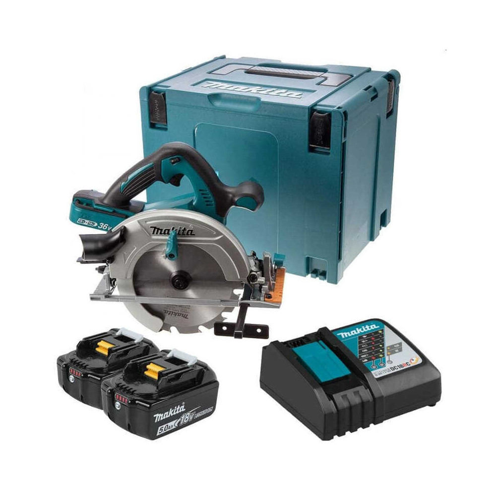 Scie circulaire Makita DHS710RTJ 36 V avec chargeur