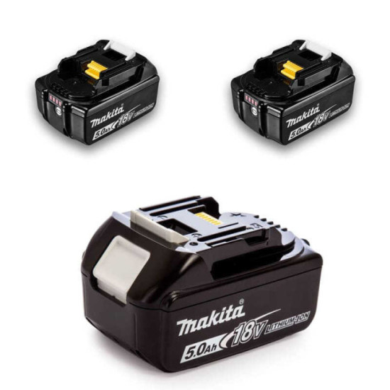 Lot de 3 batteries Makita 198458-6 18V LXT 5,0 Ah