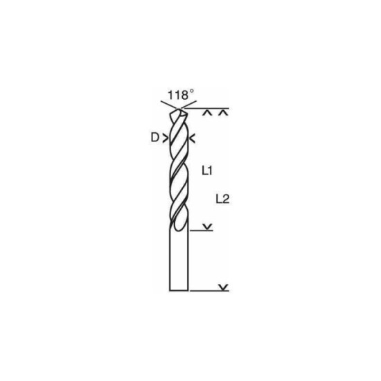 Forets carrosserie HSS-R Bosch 2608597252 Ø6,5 mm x10
