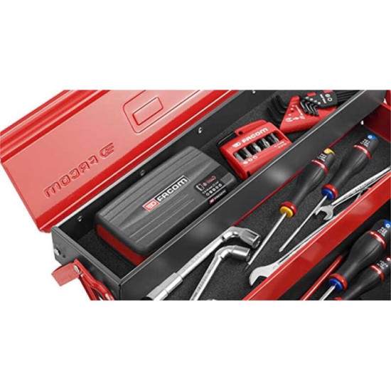 Jeu 38 douilles et embouts 1/4" avec cliquet R360 Facom R360.NANO