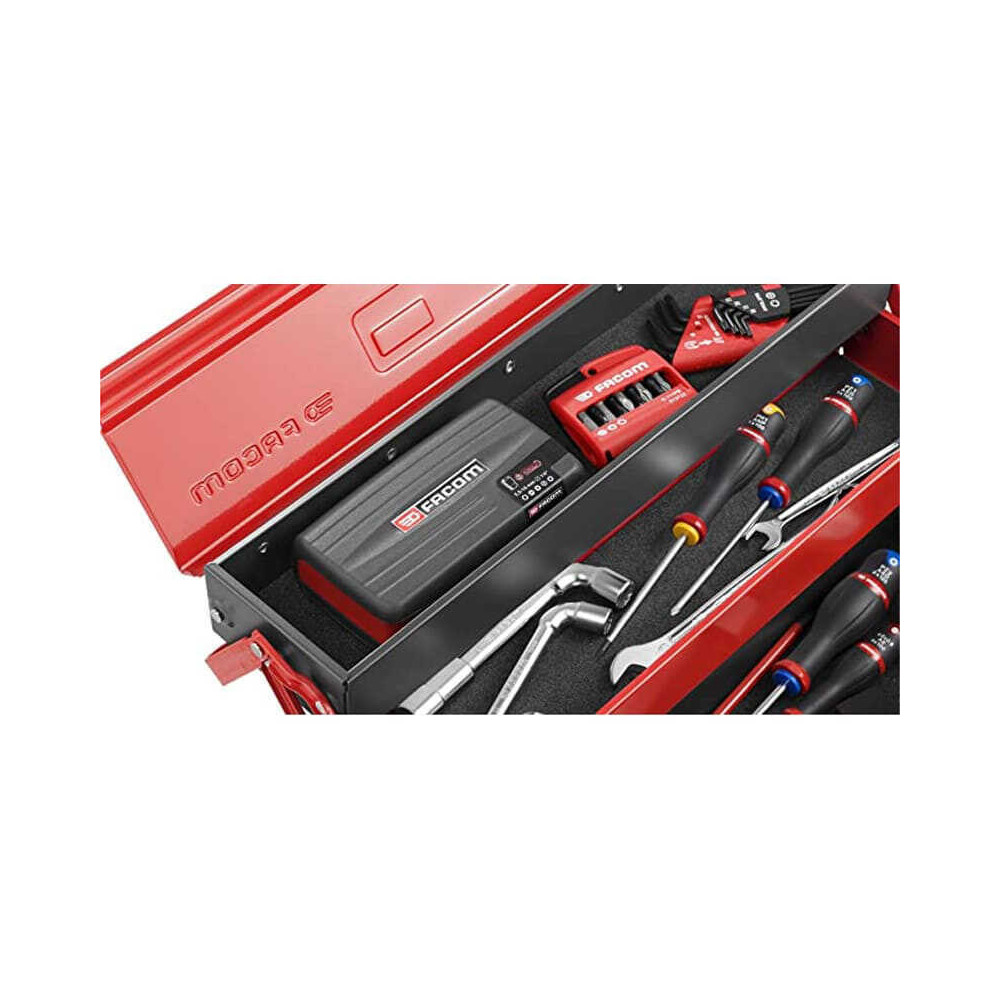 Jeu 38 douilles et embouts 1/4" avec cliquet R360 Facom R360.NANO