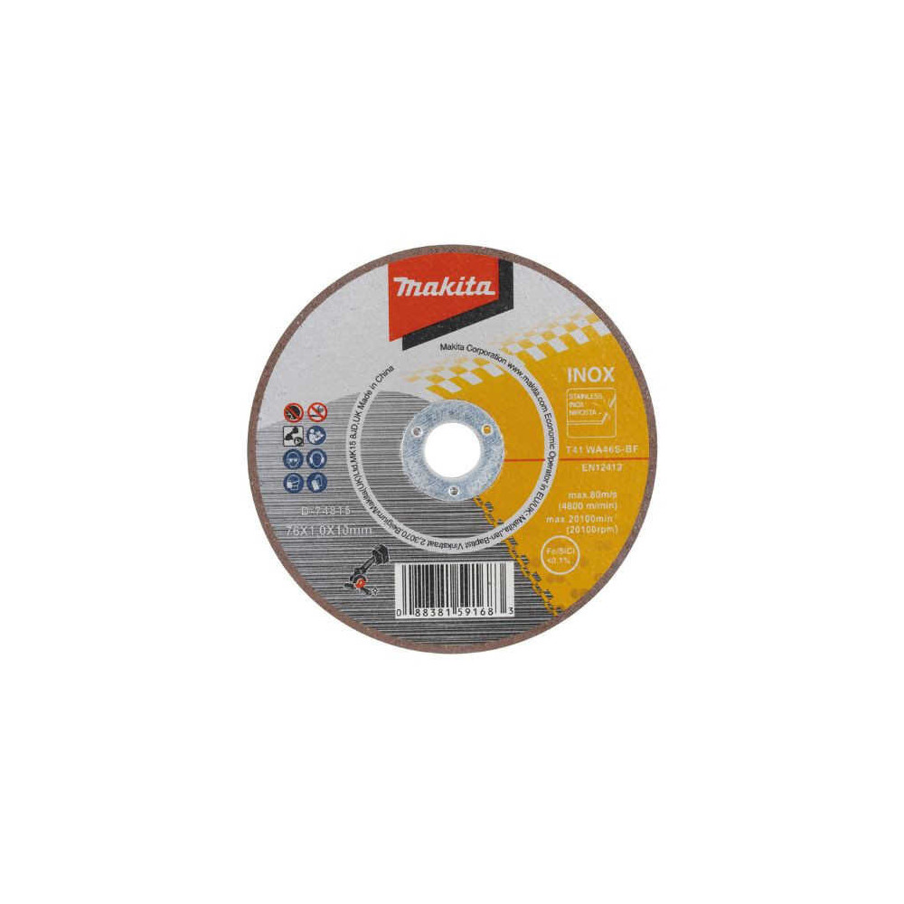 PACK 5 DISQUES A TRONÇONNER Makita D-74815-5