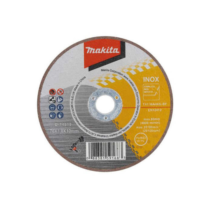 PACK 5 DISQUES A TRONÇONNER Makita D-74815-5