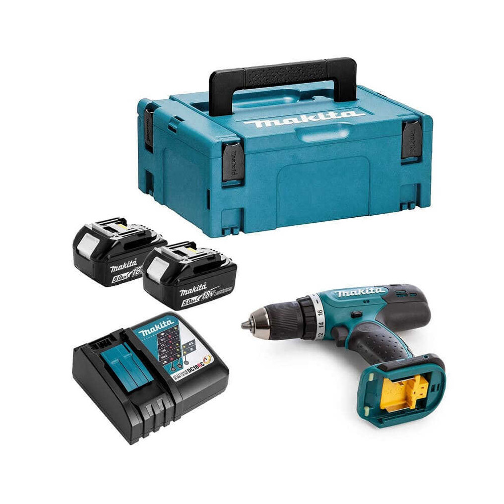 Perceuse visseuse Makita DDF453RTJ 2x5,0 Ah