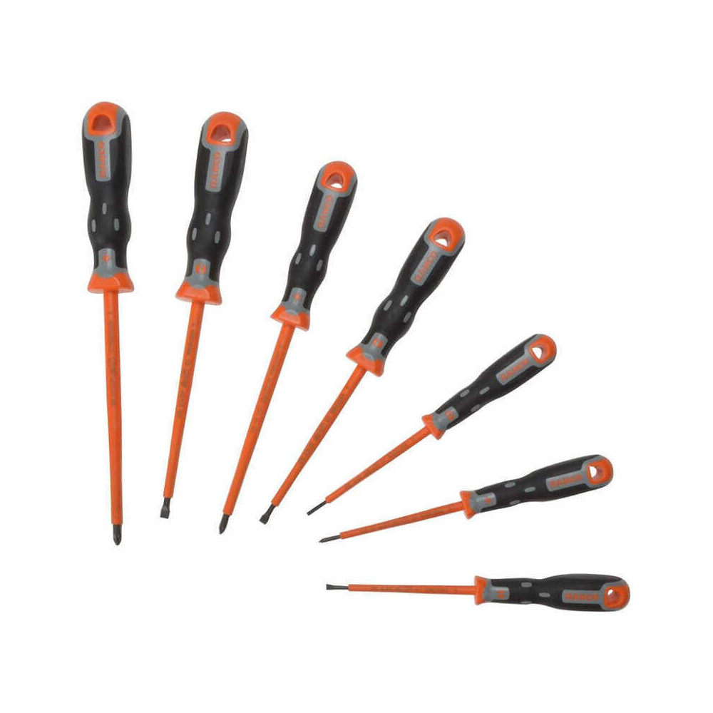 Jeu 7 tournevis isolés VDE Bahco 202032 Tekno+
