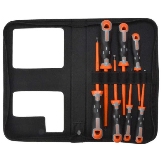 Jeu 7 tournevis isolés VDE Bahco 202032 Tekno+