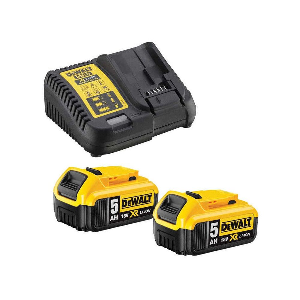Pack énergie DeWalt DCB115P2 18V 2 x 5,0 Ah