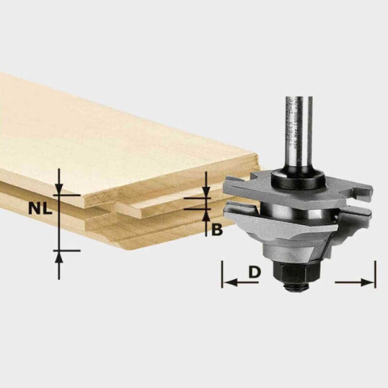 Fraise à languetter/profiler Festool 490643