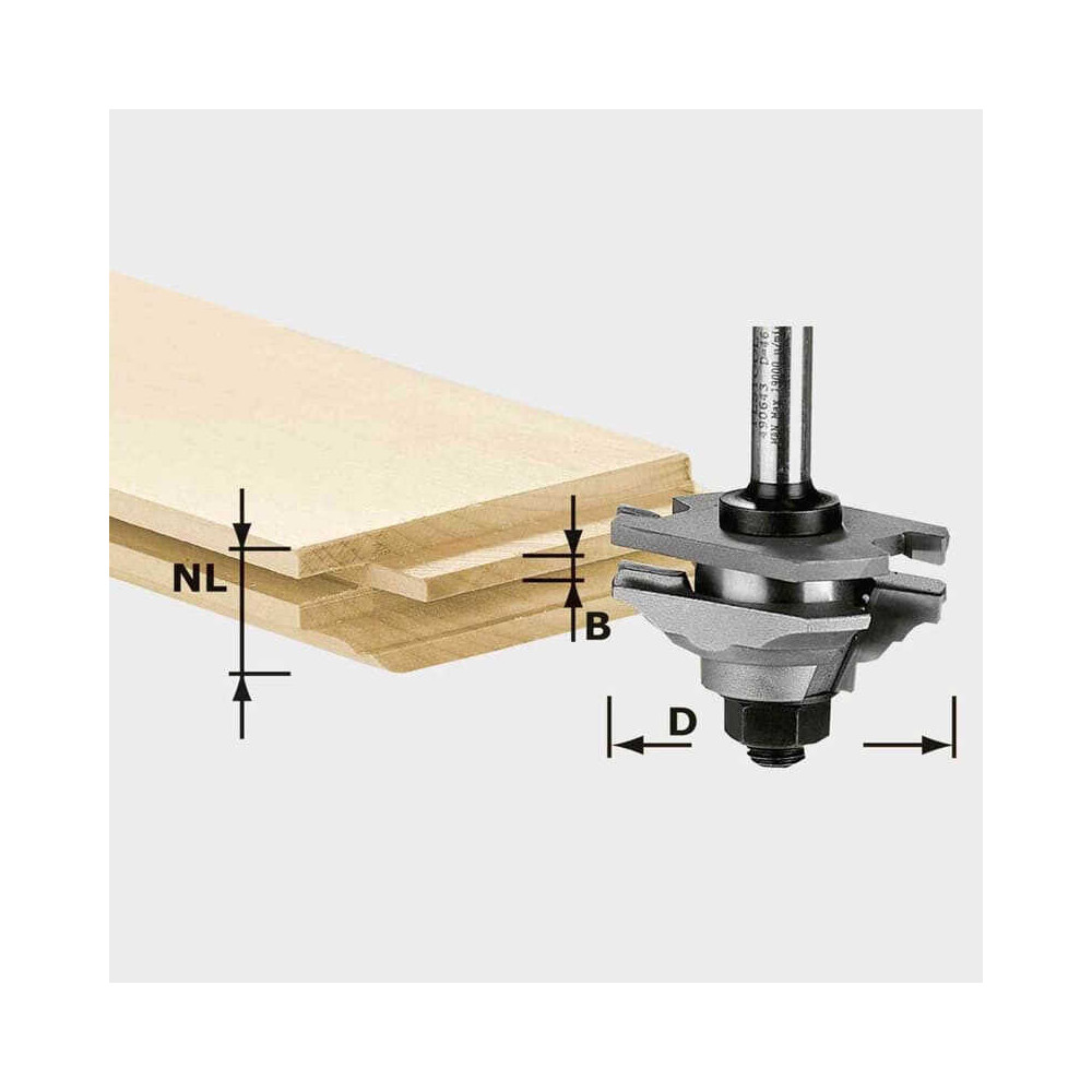Fraise à languetter/profiler Festool 490643