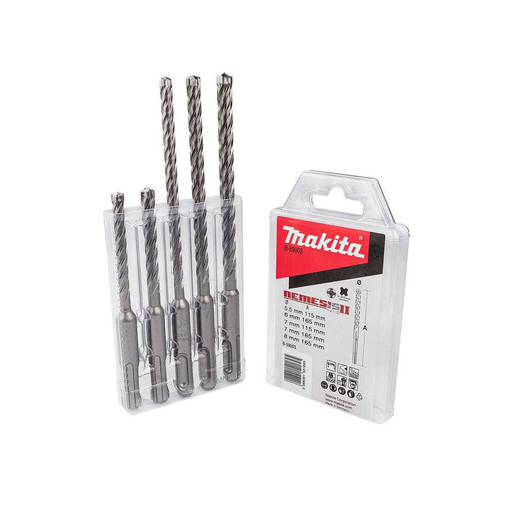 Coffret 5 forets SDS-Plus Makita B-59003