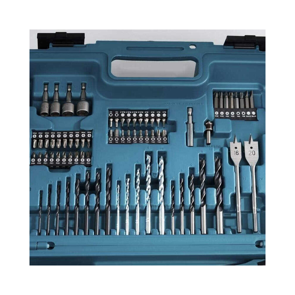 Perceuse à percussion Makita DHP453RFX4 74 accessoires HT