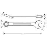 Clé mixte plate Bahco 111M-23 23 mm