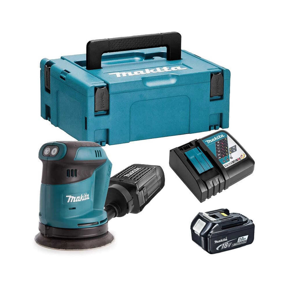 Ponceuse excentrique Makita DBO180RF1J 18V LXT