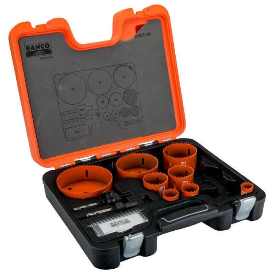 Coffret 12 scies trépans Bahco 3834-SET-86