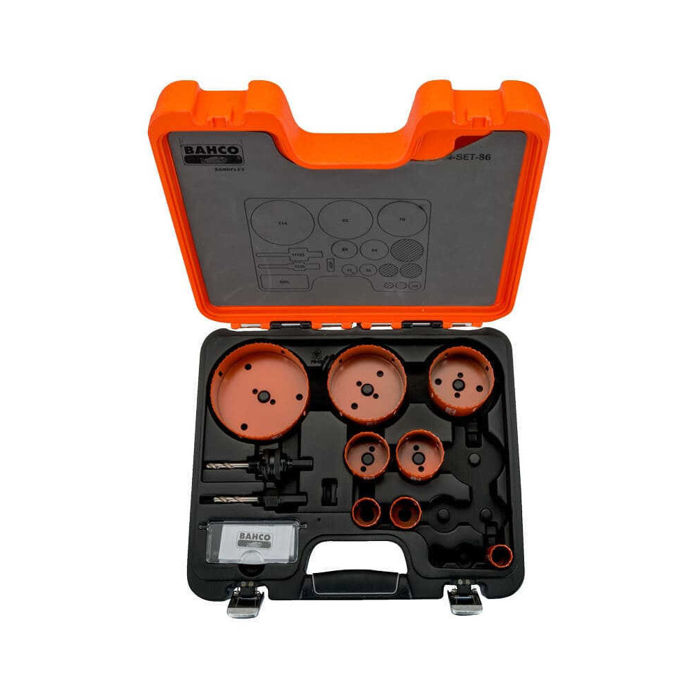Coffret 12 scies trépans Bahco 3834-SET-86