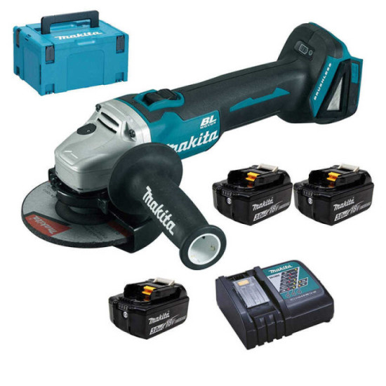 Meuleuse d'angle Makita DGA504RF3J 3 x 3,0 Ah