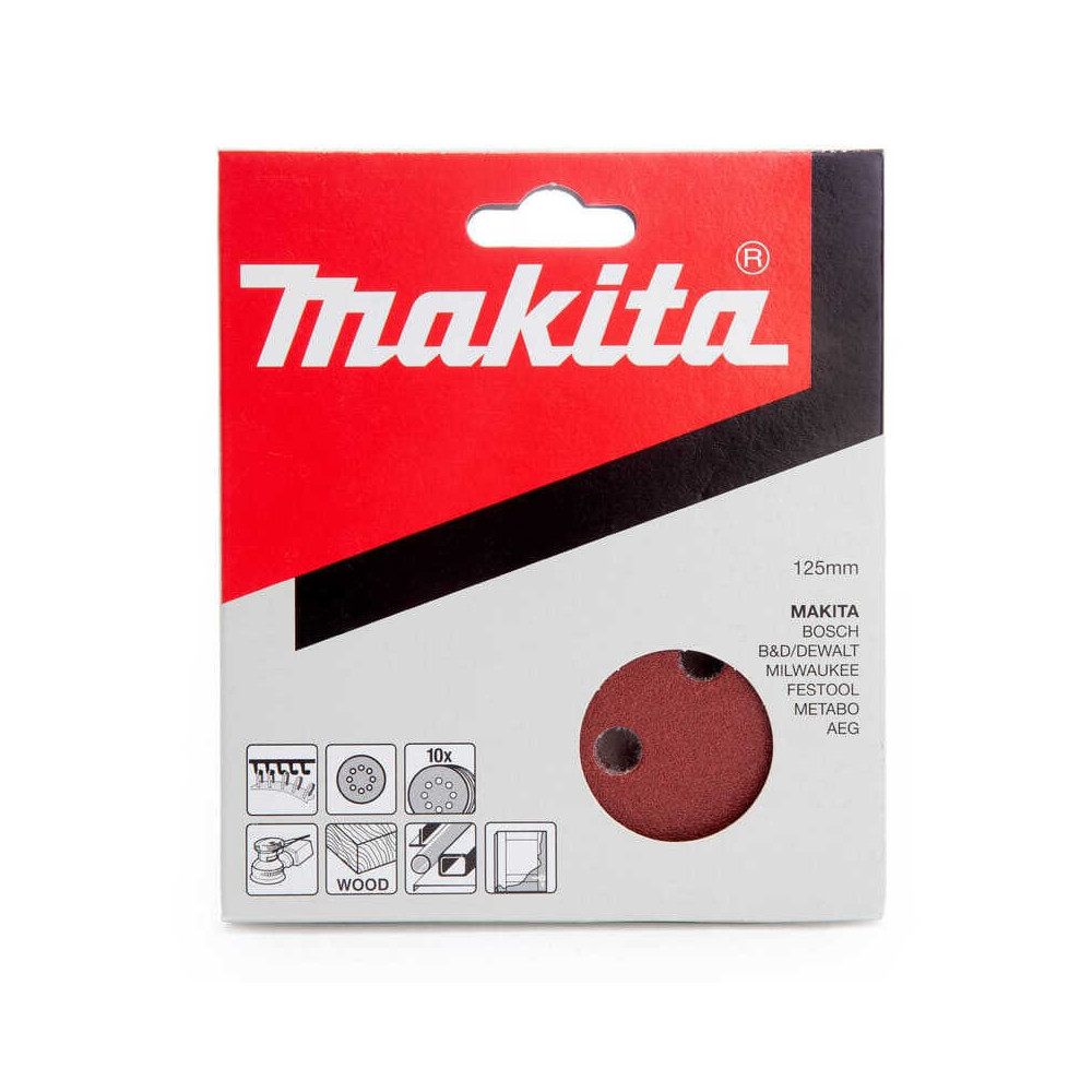 Disques abrasifs grain 100 Ø125 mm Makita P-43561